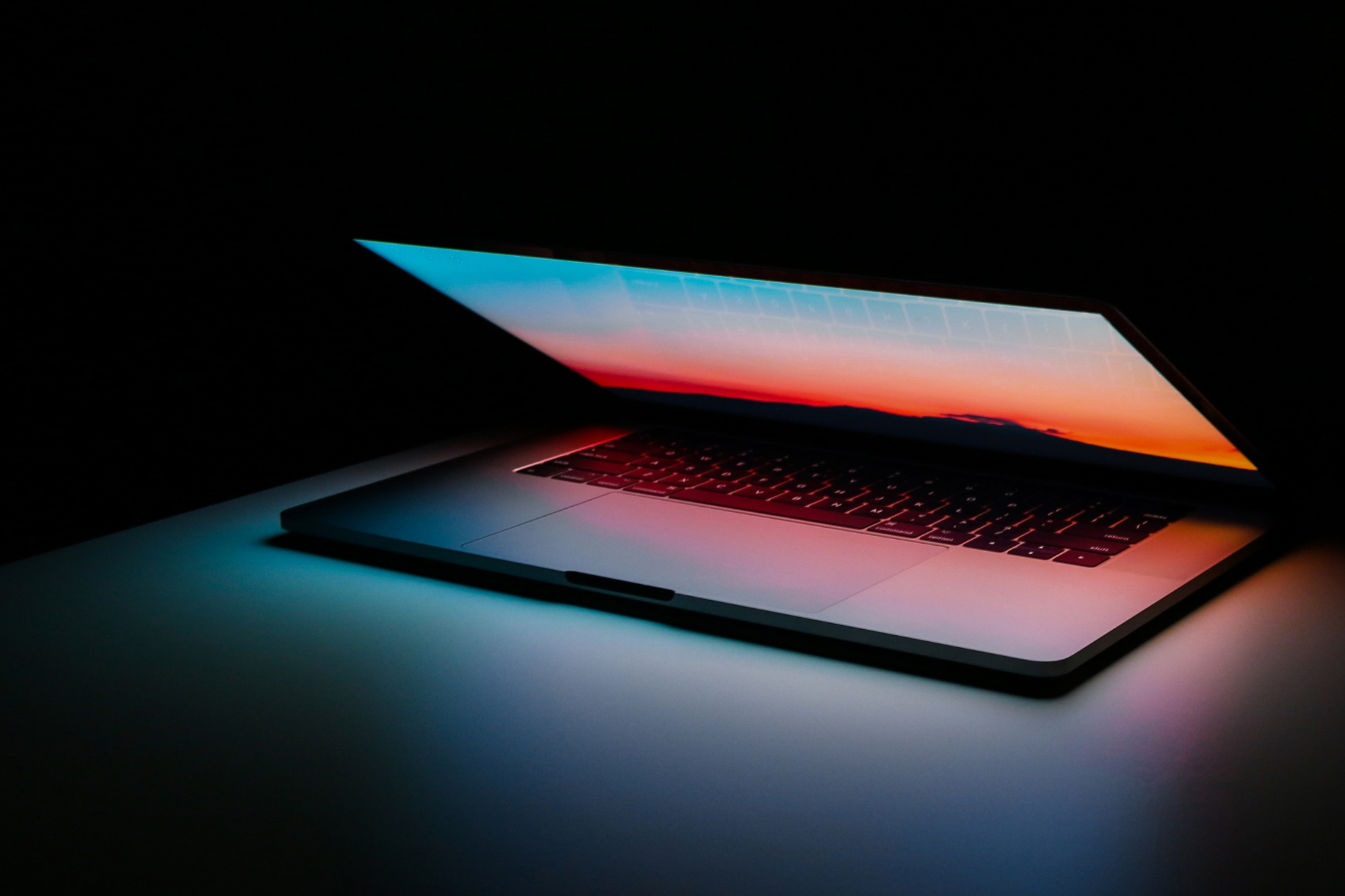 Decorative background image of a laptop